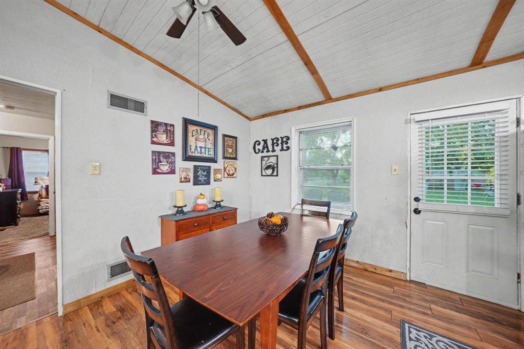2415 Fannin Street, Greenville, TX 75401 Dining area conveniently located just off the kitchen, with an open layout that flows into the main living space.