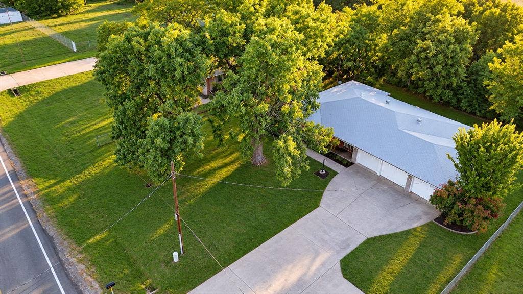 2415 Fannin Street, Greenville, TX 75401 Aerial view showcasing the front of the property.