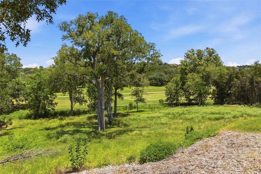 Expansive lot featuring mature hardwood trees, natural terrain, and native vegetation