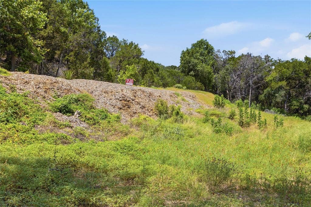 Expansive lot featuring varied topography, native grasses, and mature trees