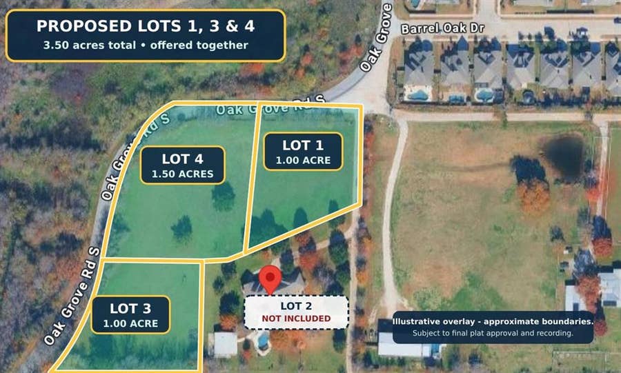 Property photo for TBD LOT 1 OAK GROVE Road, Burleson, TX