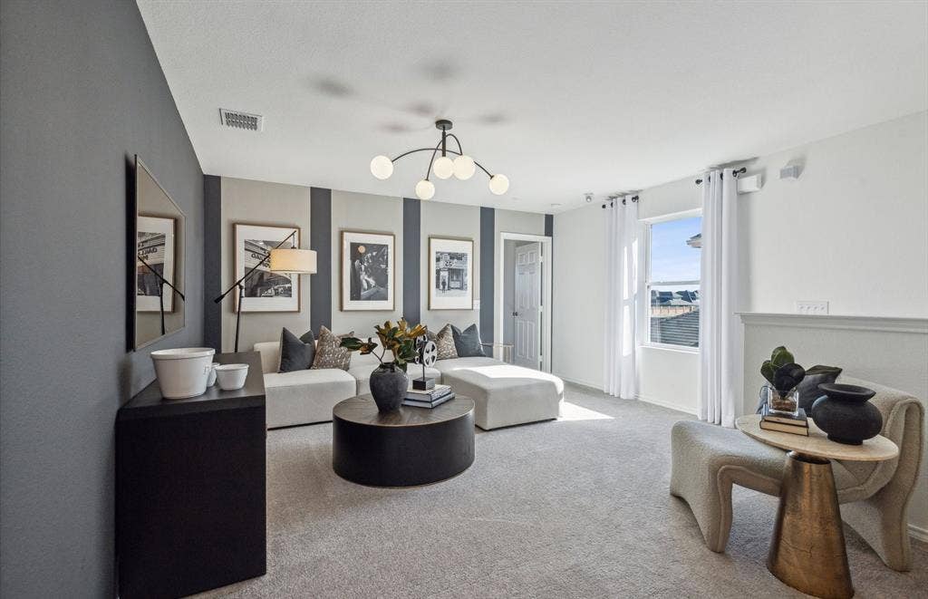 2452 Arbutus Drive, Forney, TX 75126 *Model Representation - Spacious game room on second level view 2