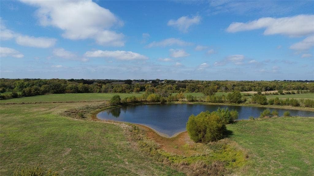 Larger pond looking northwest.