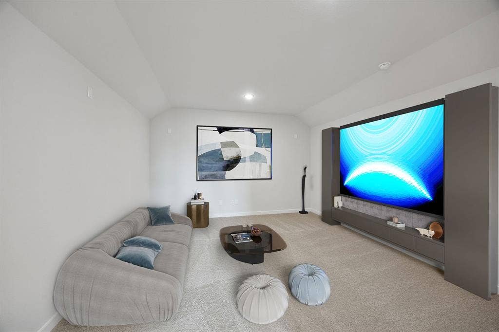 2118 Sunshining Road, Princeton, TX 75407 Media Room in the Masters home plan – REPRESENTATIVE PHOTO