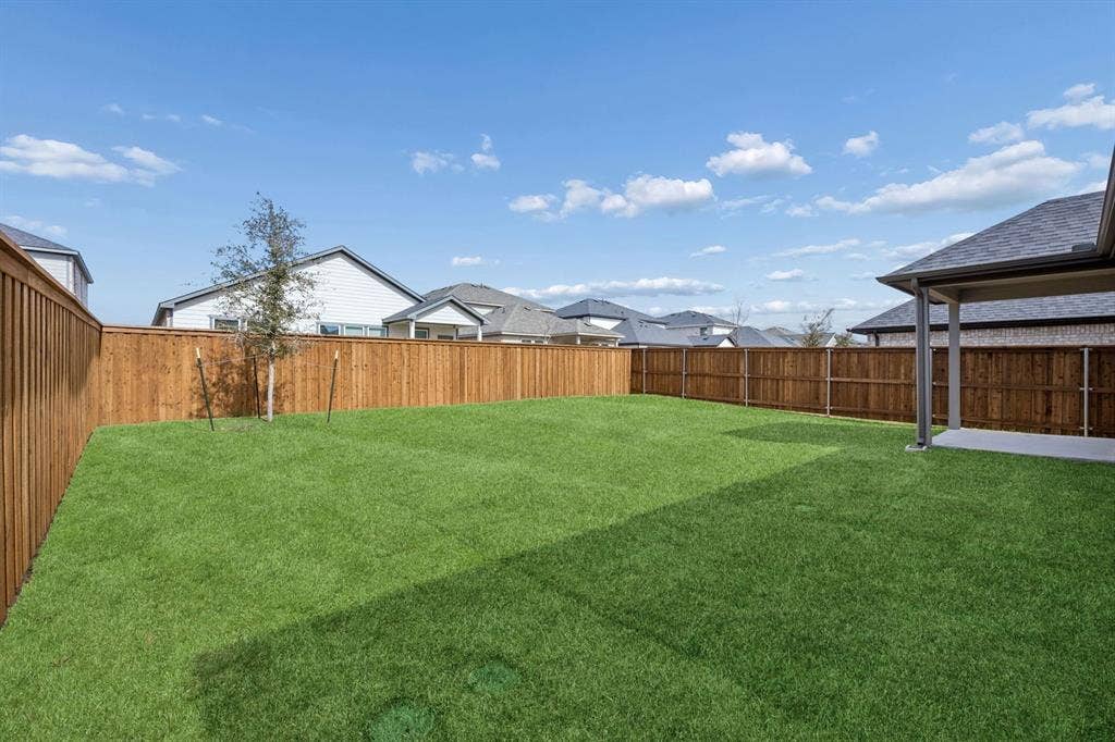 2118 Sunshining Road, Princeton, TX 75407 Covered Patio in the Masters home plan – REPRESENTATIVE PHOTO