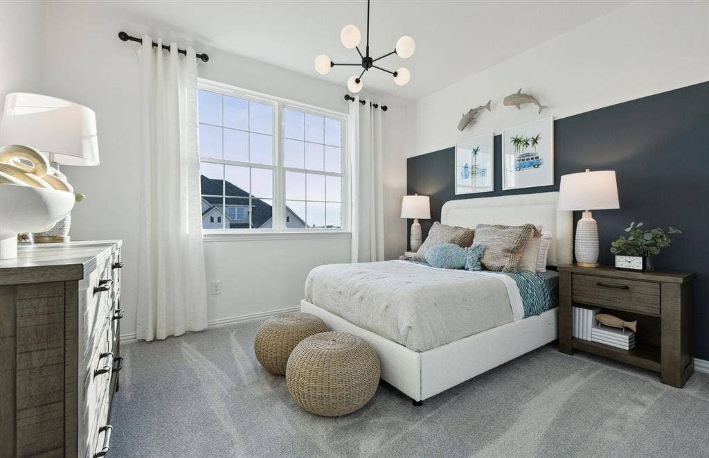 1433 Holmes Street, Celina, TX 75009 *Model Representation - Spacious secondary bedroom with large windows