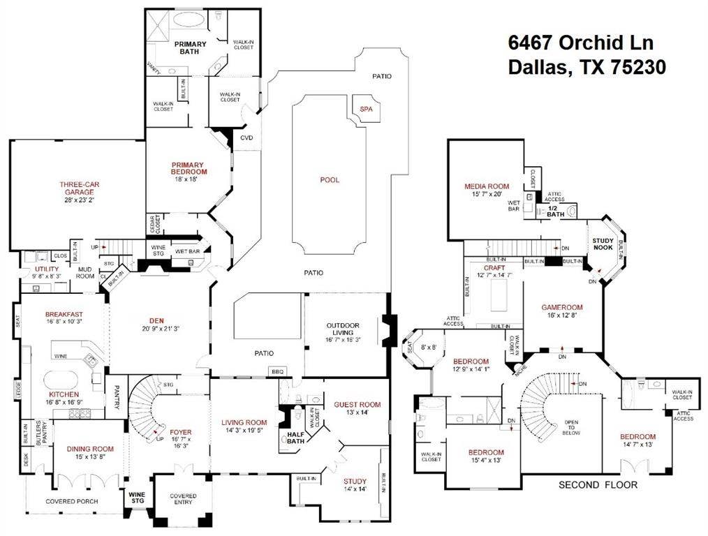 6467 Orchid Lane, Dallas, TX 75230 6467 Orchid Lane, Dallas, TX 75230