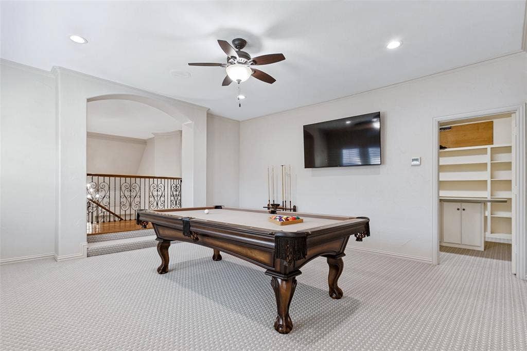 6467 Orchid Lane, Dallas, TX 75230 A bonus Storage Room/Craft Room is off the Game Room.