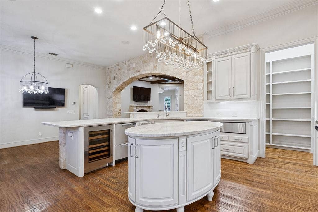 6467 Orchid Lane, Dallas, TX 75230 View of Kitchen towards Breakfast Room and Family Room.