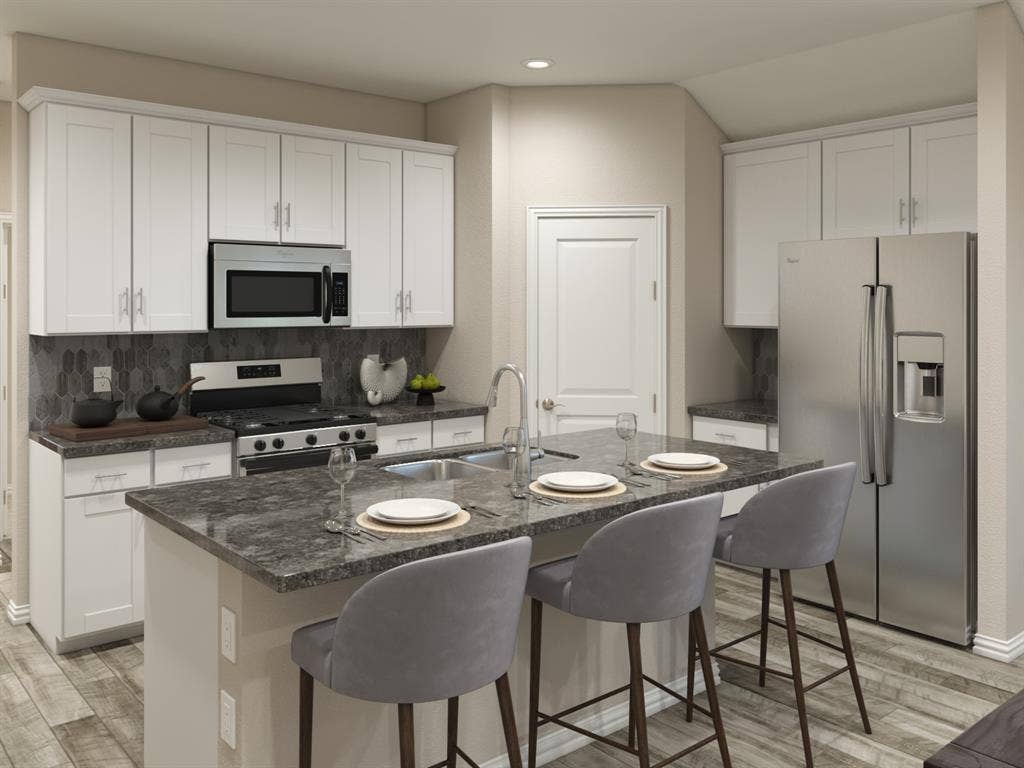 Photo is not of the actual home, but is an inspirational photo of builder’s model home and may depict options, furnishings, and/or decorator features that are not included.