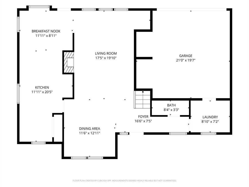 Downstairs floorplan