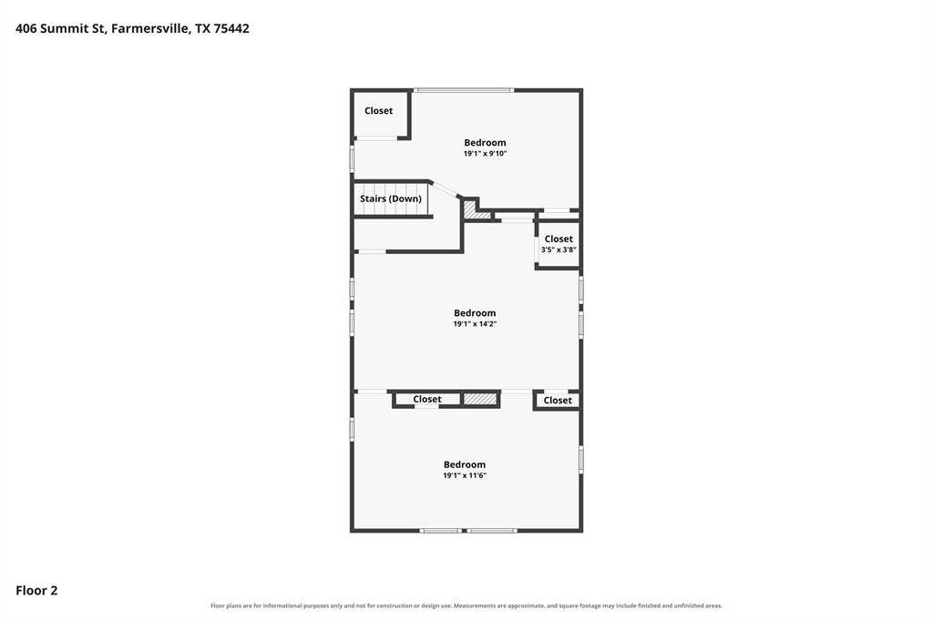 406 Summit Street, Farmersville, TX 75442 Floor plan