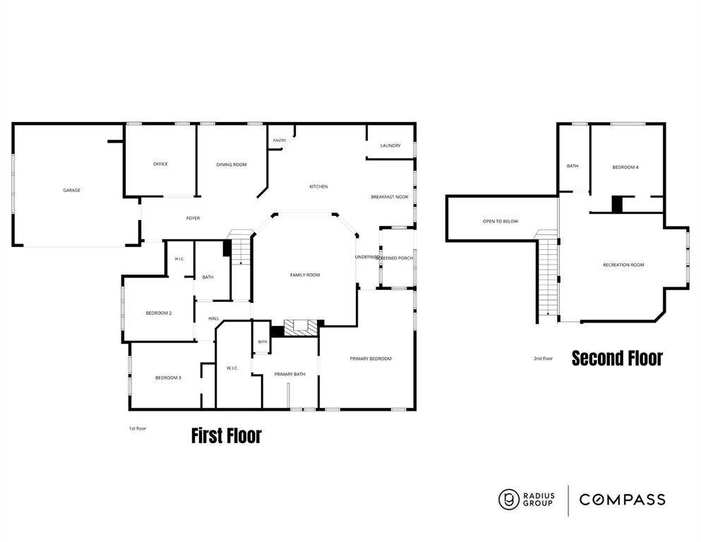 3702 Harlan Drive, Sachse, TX 75048 Floor plan shows the home's versatile layout with 3 bedrooms downstairs plus an office, and a 4th bedroom, full bath and game room upstairs.