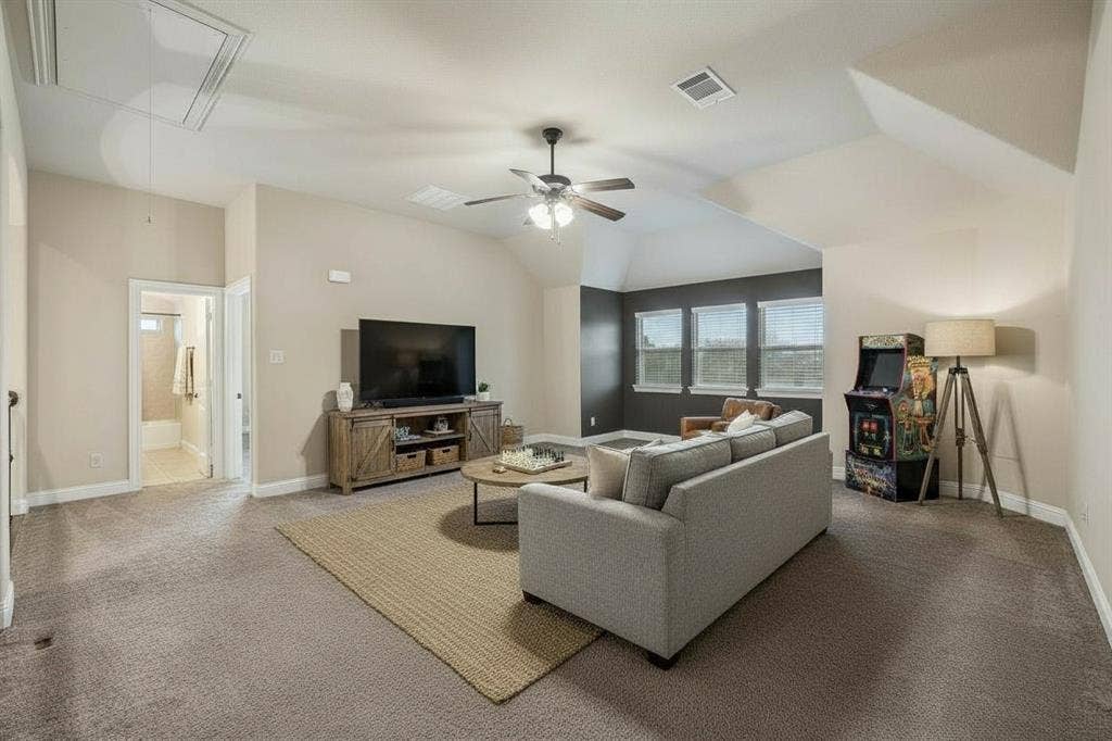 3702 Harlan Drive, Sachse, TX 75048 Large upstairs game room creates a second living area with plenty of flexibility for recreation, media or entertaining.