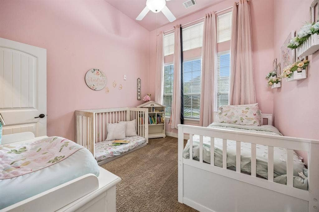 3702 Harlan Drive, Sachse, TX 75048 First-floor secondary bedroom offers flexibility for family, guests or additional workspace.