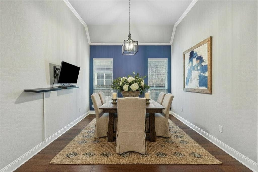 3702 Harlan Drive, Sachse, TX 75048 Dedicated formal dining room offers additional space for entertaining, celebrations and holiday gatherings.