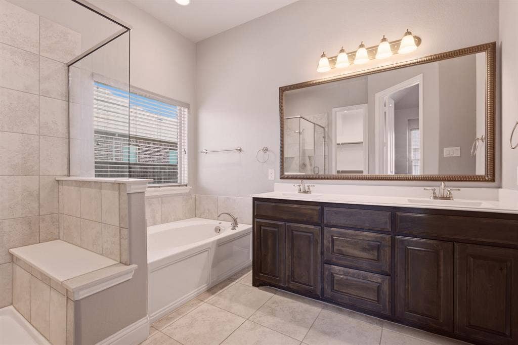 605 Brook Drive, Anna, TX 75409 dual sinks w glass shower and soaking tub