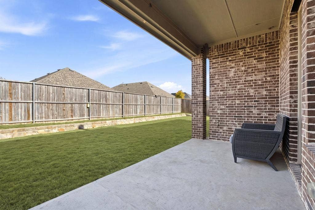605 Brook Drive, Anna, TX 75409 covered patio w gas outlet installed for grill