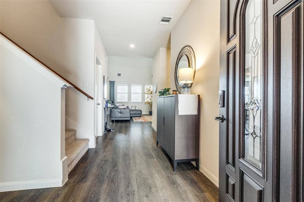 Upgrade new front door and cozy foyer. Non furnished but some furniture is negotiable or case by case.