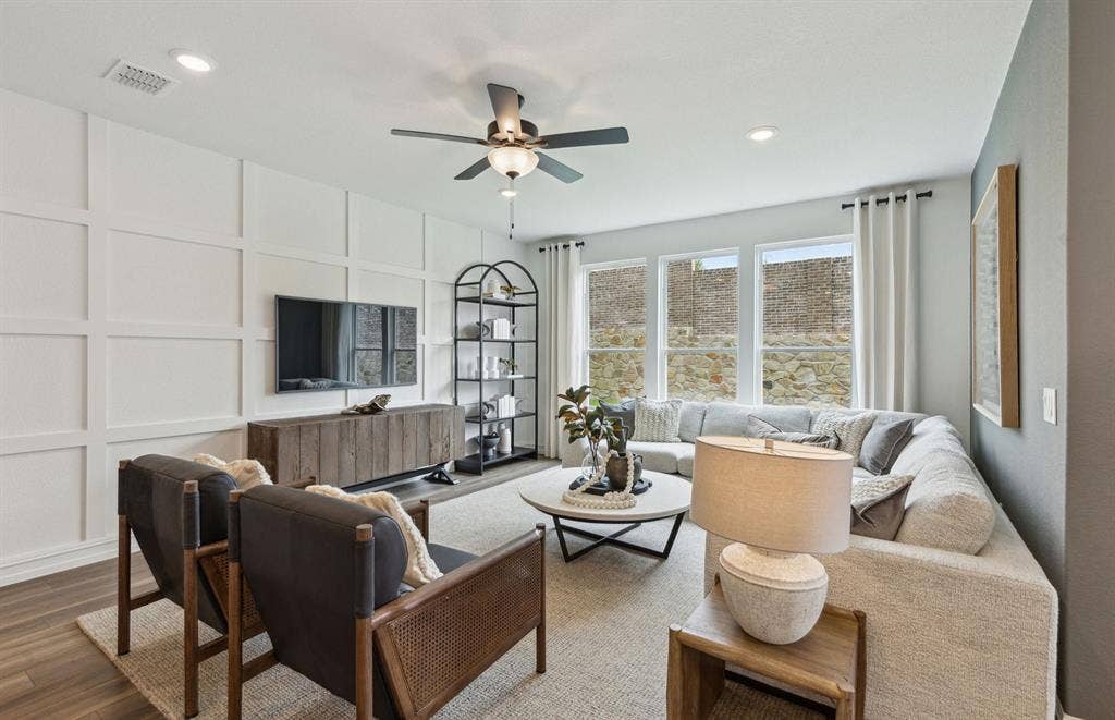 1437 Corleone Lane, Celina, TX 75009 *Model Representation - Spacious gathering room with large windows