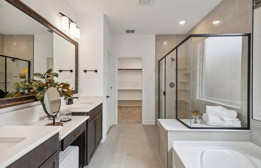 1437 Corleone Lane, Celina, TX 75009 *Model Representation - Owner's private bath with double vanity