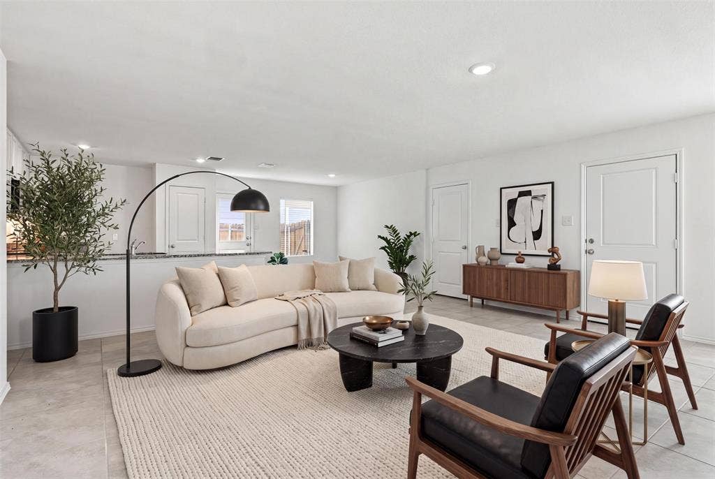 214 Harvest Street, Princeton, TX 75407 Living room has been vitrually staged for you to see the possibilities.