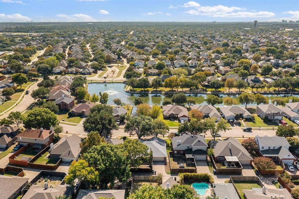11414 Ocean Road, Frisco, TX 75035 View of home and pond