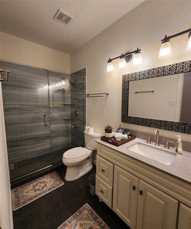 Nicely Appointed Second Bathroom. Quartz Top and Tiled Shower