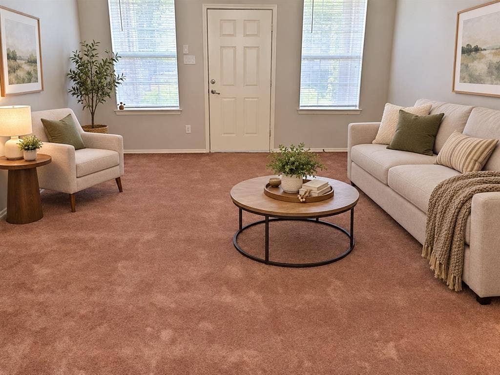 462 Pittman Street, Richardson, TX 75081 Wall-to-wall carpeting, two dual-pane windows with horizontal blinds, and a paneled entry door