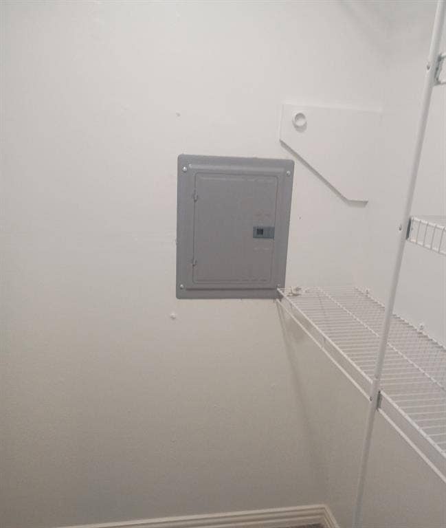 5623 Harvest Hill Road, #2023, Dallas, TX 75230 Built-in wire shelving and integrated electrical service panel