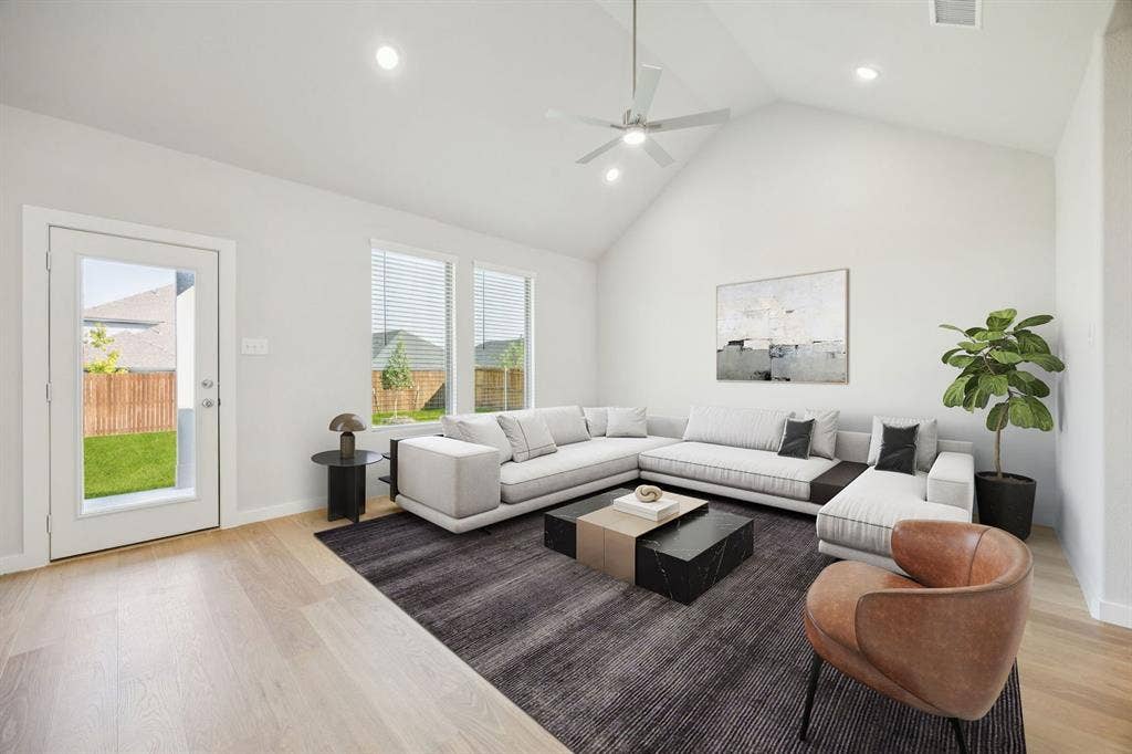 4006 Somerville Drive, Farmersville, TX 75442 Living Room in the Masters home plan – REPRESENTATIVE PHOTO