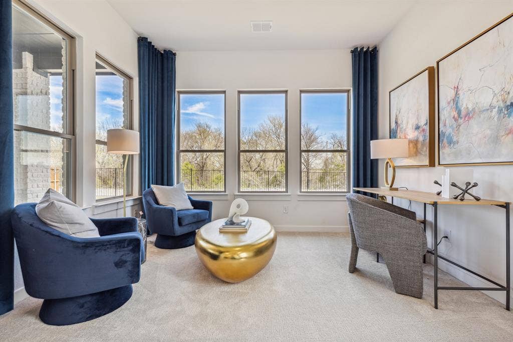 4409 Rustic Ridge Drive, McKinney, TX 75071 Primary Sitting in the Van Gogh II home plan – REPRESENTATIVE PHOTO