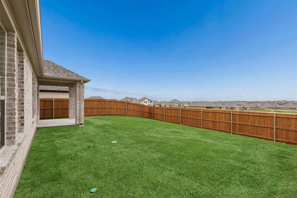 4724 Carina Road, McKinney, TX 75071 Patio in the Winters home plan – REPRESENTATIVE PHOTO