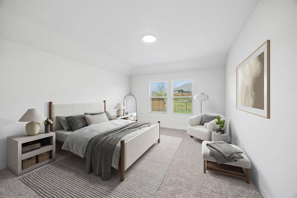 711 Edgehurst Drive, Princeton, TX 75071 Primary bedroom in the Heisman home plan – REPRESENTATIVE PHOTO