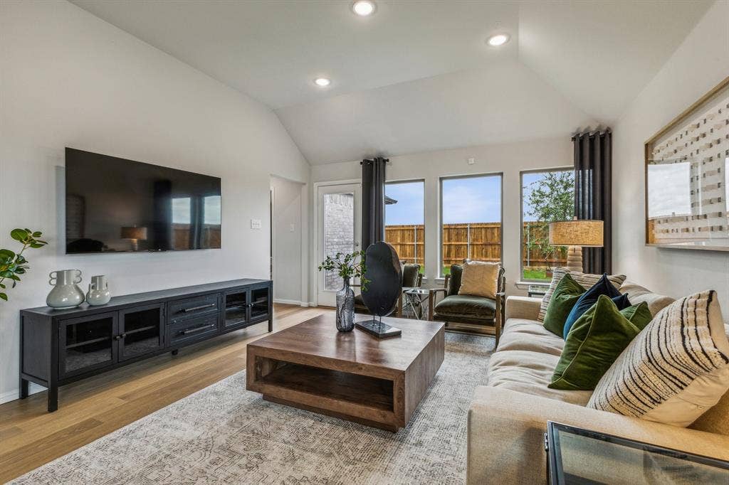 Living Room in the Turquoise home plan – REPRESENTATIVE PHOTO