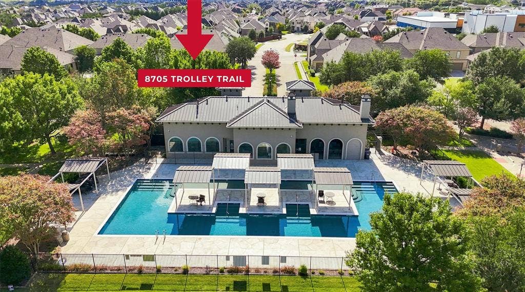 8705 Trolley Trail is Directly Across From Hemingway's Community Clubhouse, Pool, Fitness Center, Grilling Cabana, and Park.
