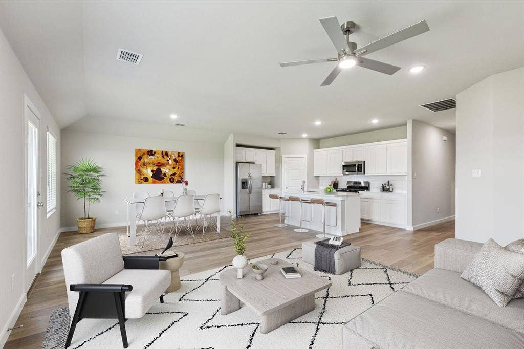 2408 Warm Glow Way, Princeton, TX 75407 Open Floor Plan in the Harper home plan – REPRESENTATIVE PHOTO
