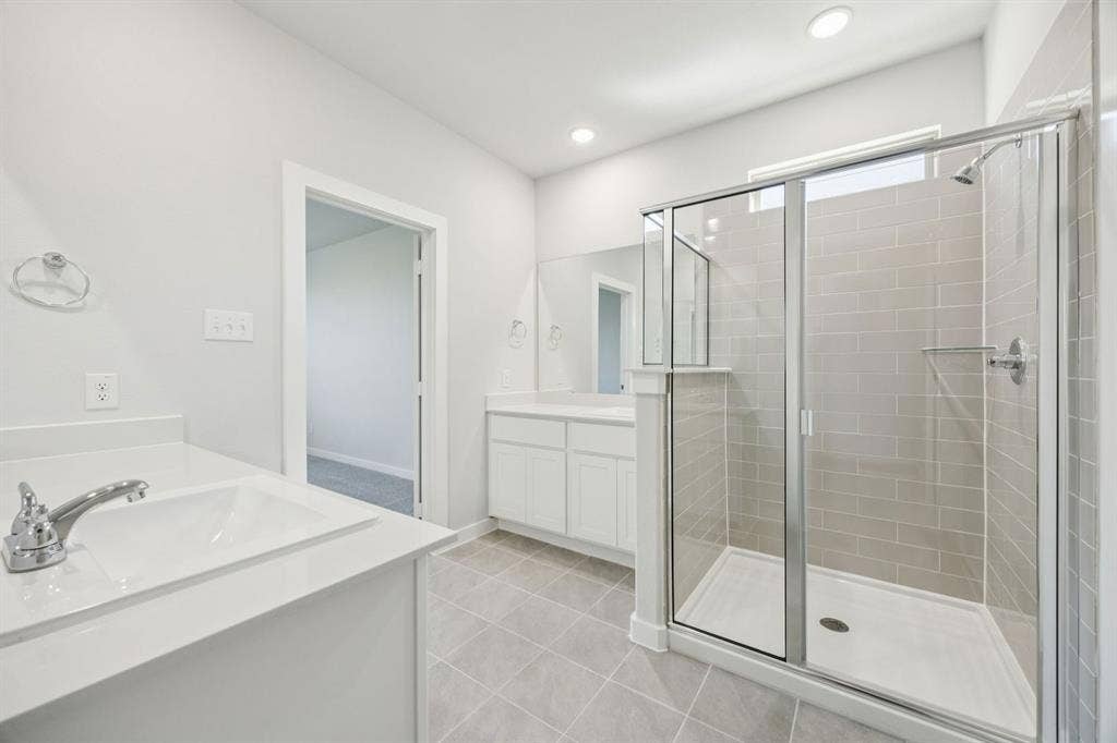 Primary Bathroom in the Masters home plan – REPRESENTATIVE PHOTO