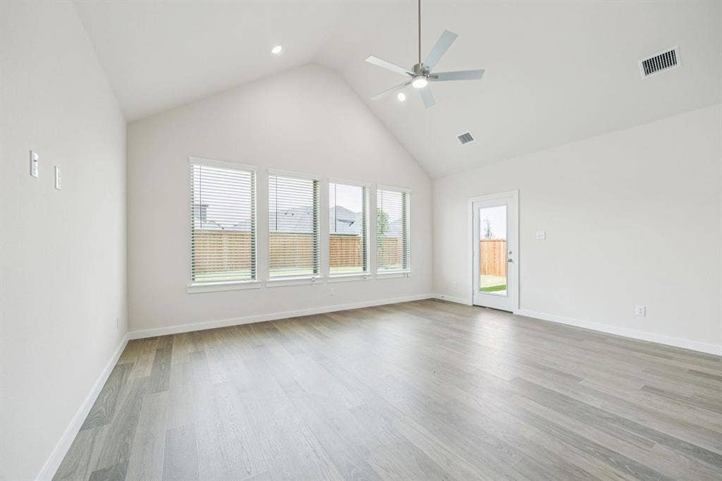 Living Room in the Claret home plan – REPRESENTATIVE PHOTO