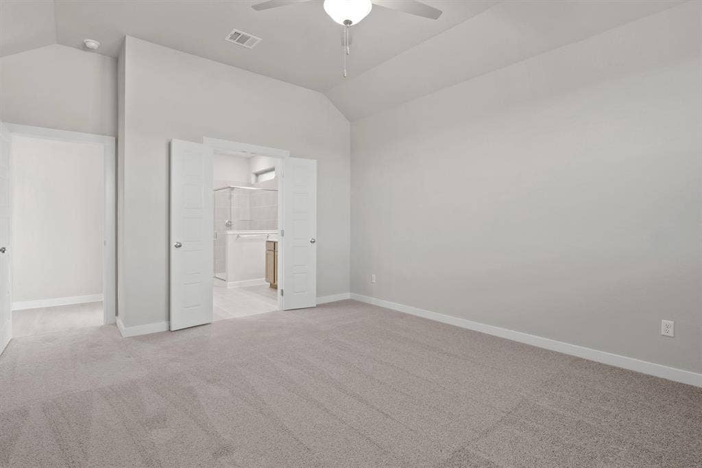 Primary suite in the Willow home plan – REPRESENTATIVE PHOTO