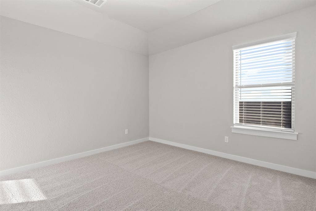 Bedroom in the Willow home plan – REPRESENTATIVE PHOTO