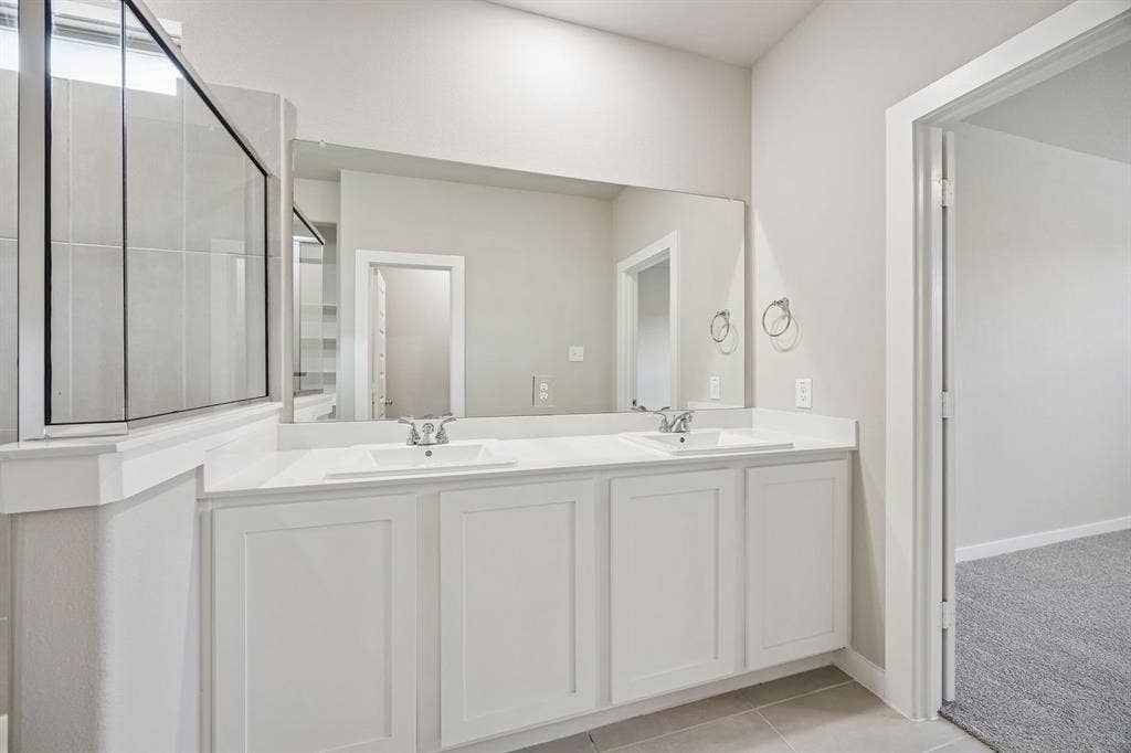 Primary Bathroom in the Willow home plan – REPRESENTATIVE PHOTO