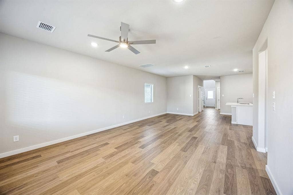 Living and Dining Room in the Willow home plan – REPRESENTATIVE PHOTO