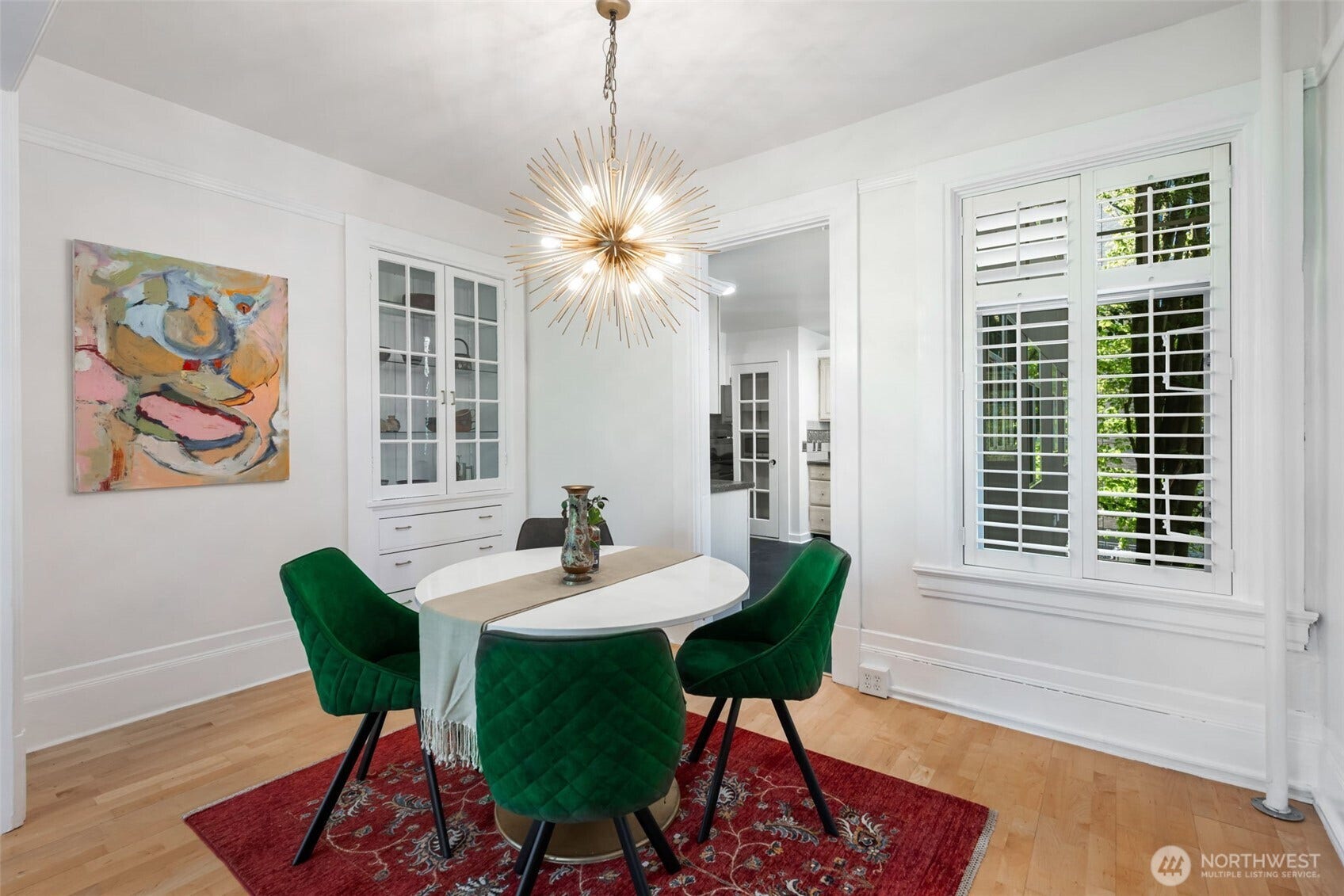 403 Terry Avenue, #206, Seattle, WA 98104 Dedicated dining with built in china hutch