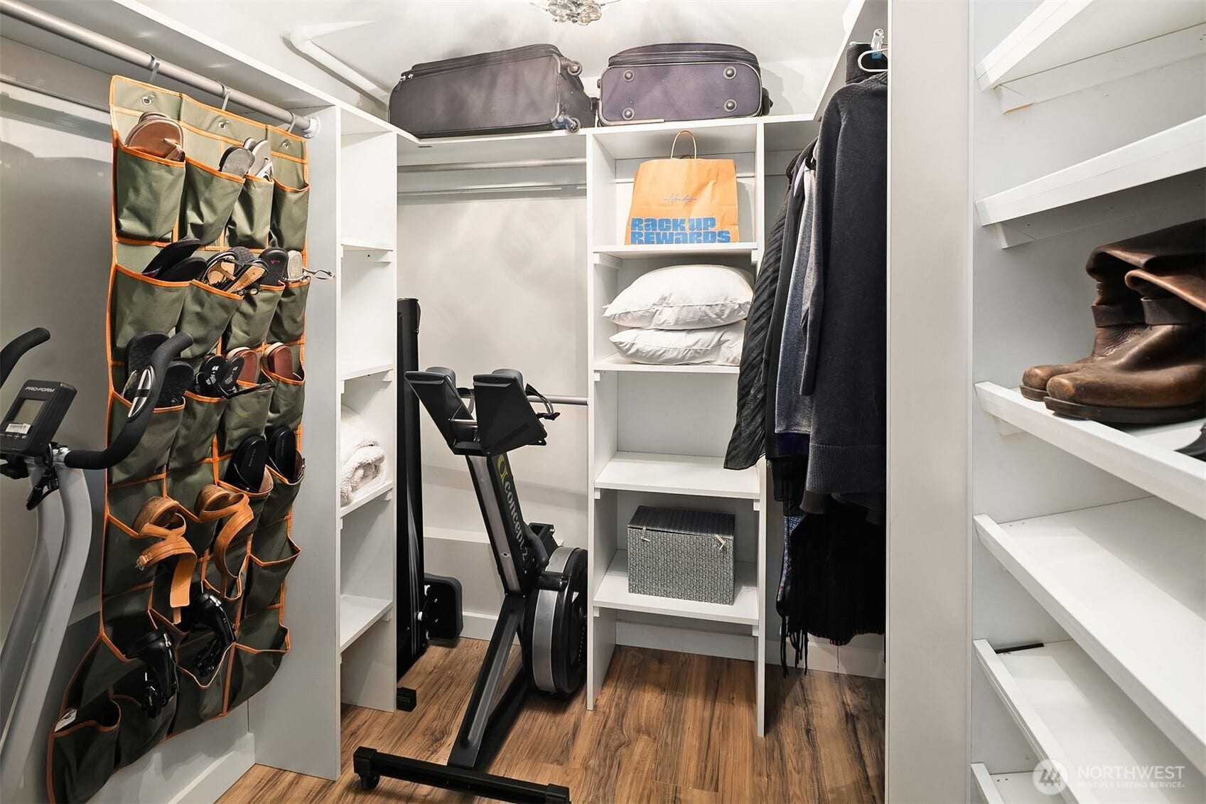 Spacious storage or potential non-conforming 4th bedroom.