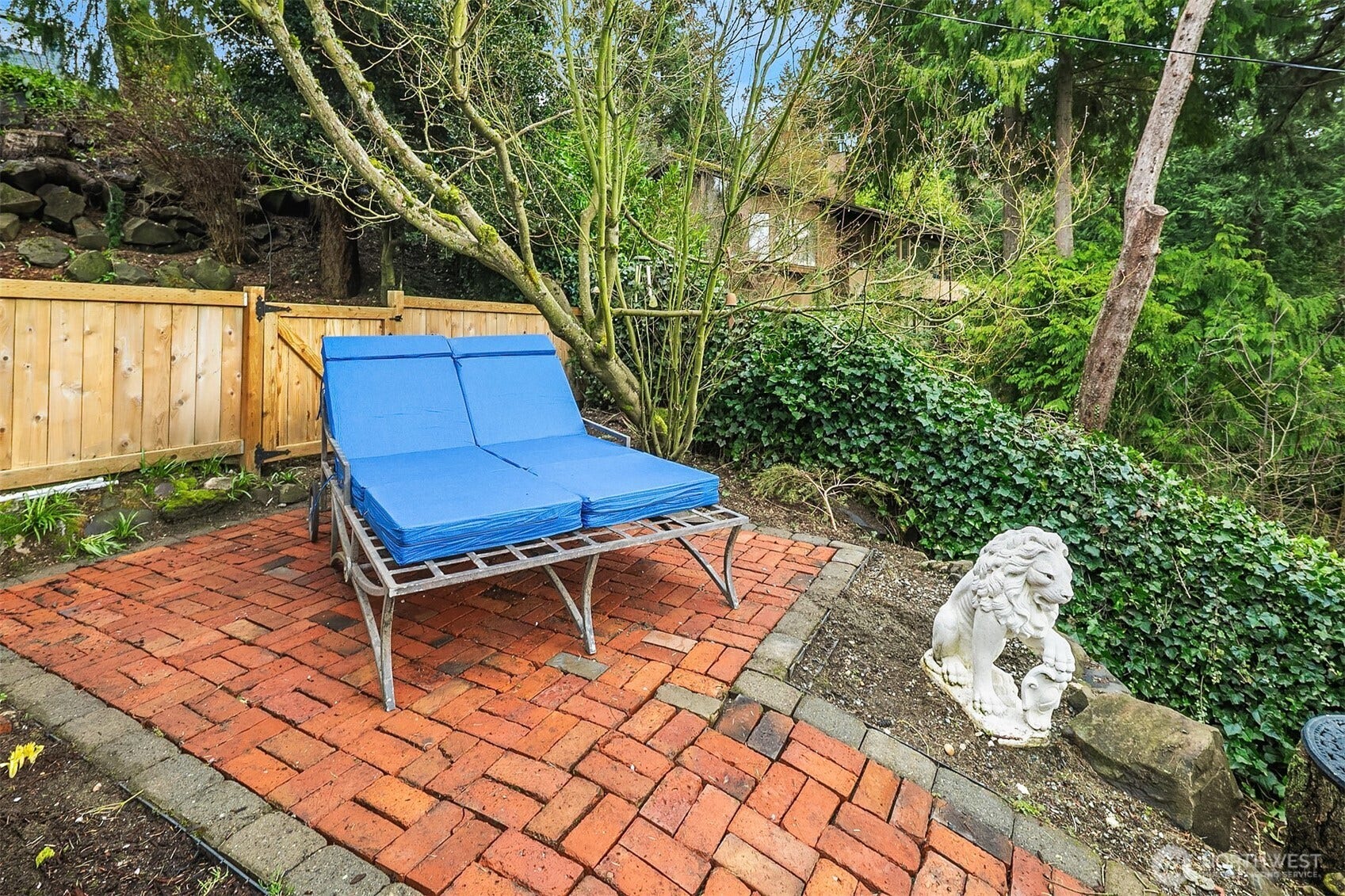 This private patio is the perfect spot to stretch out and unwind at the end of the day. Double lounger stays with the house, if desired.