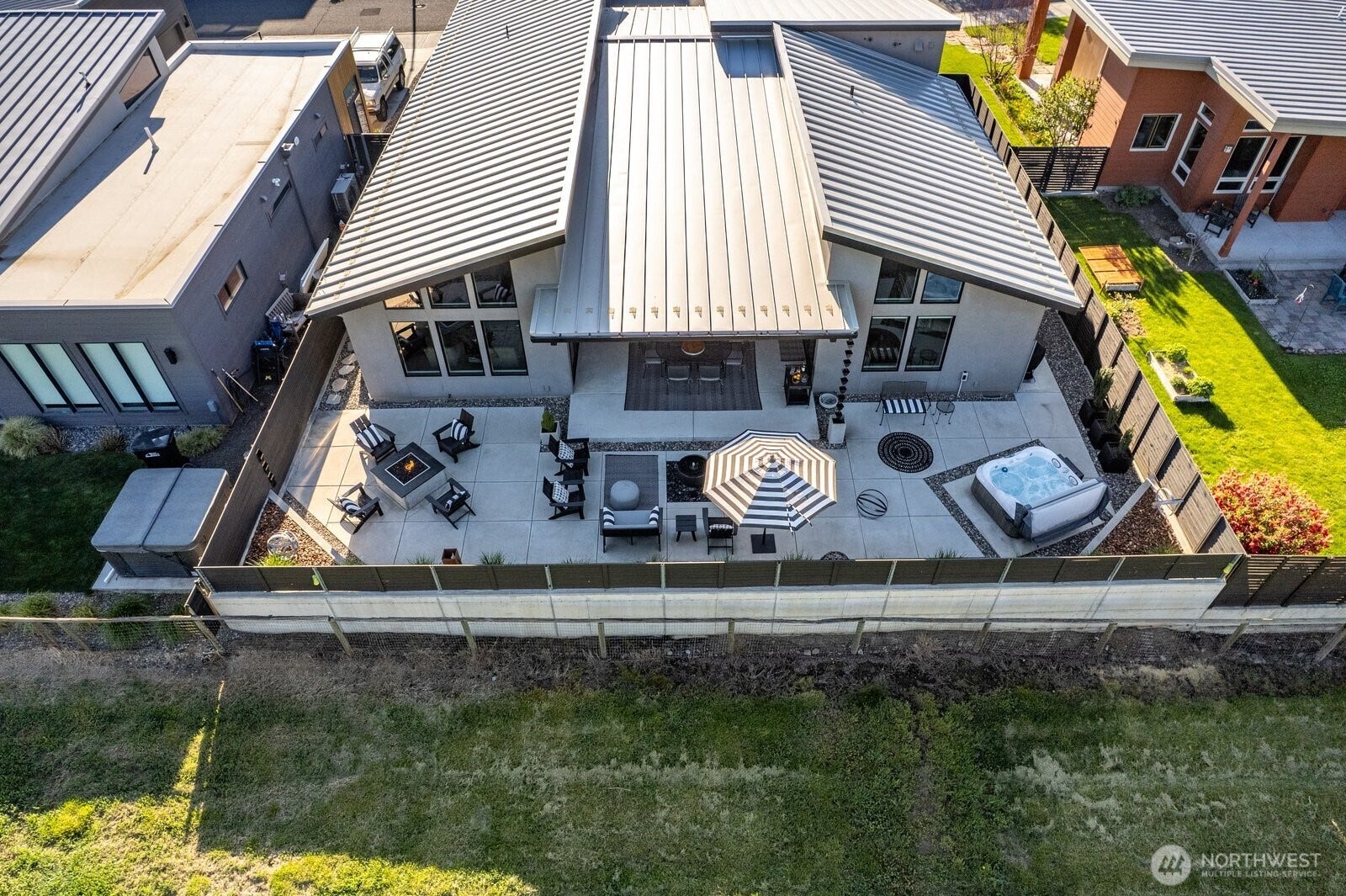 Private patio with everything you need to entertain.