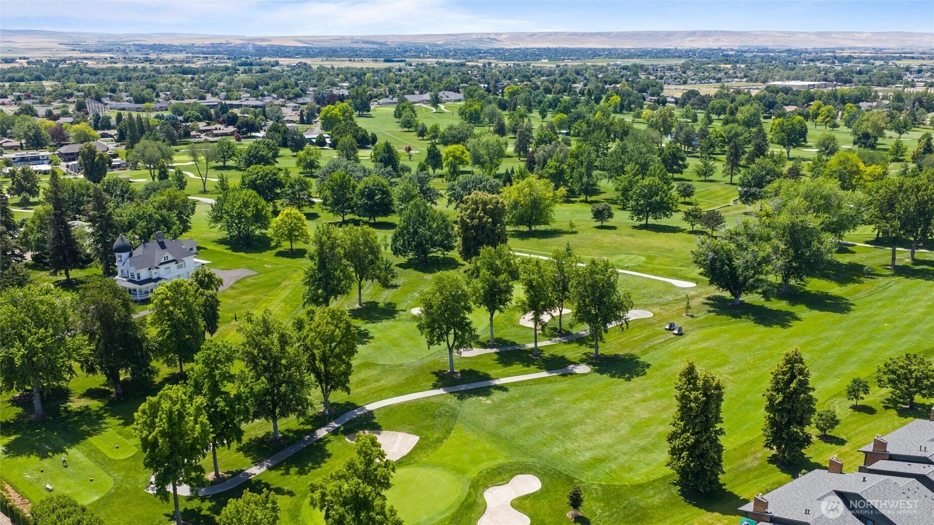 aerial golf course
