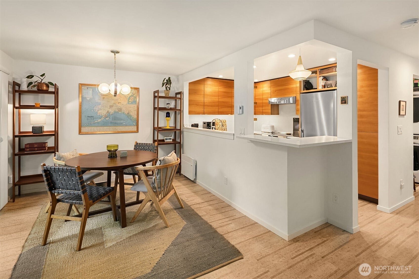 15628 8th Avenue SW, #B, Burien, WA 98166 The kitchen was opened up to give the space an open feel and bring natural light and connection to the living and dining areas. Plus, you get a peek at those gorgeous cabinets!