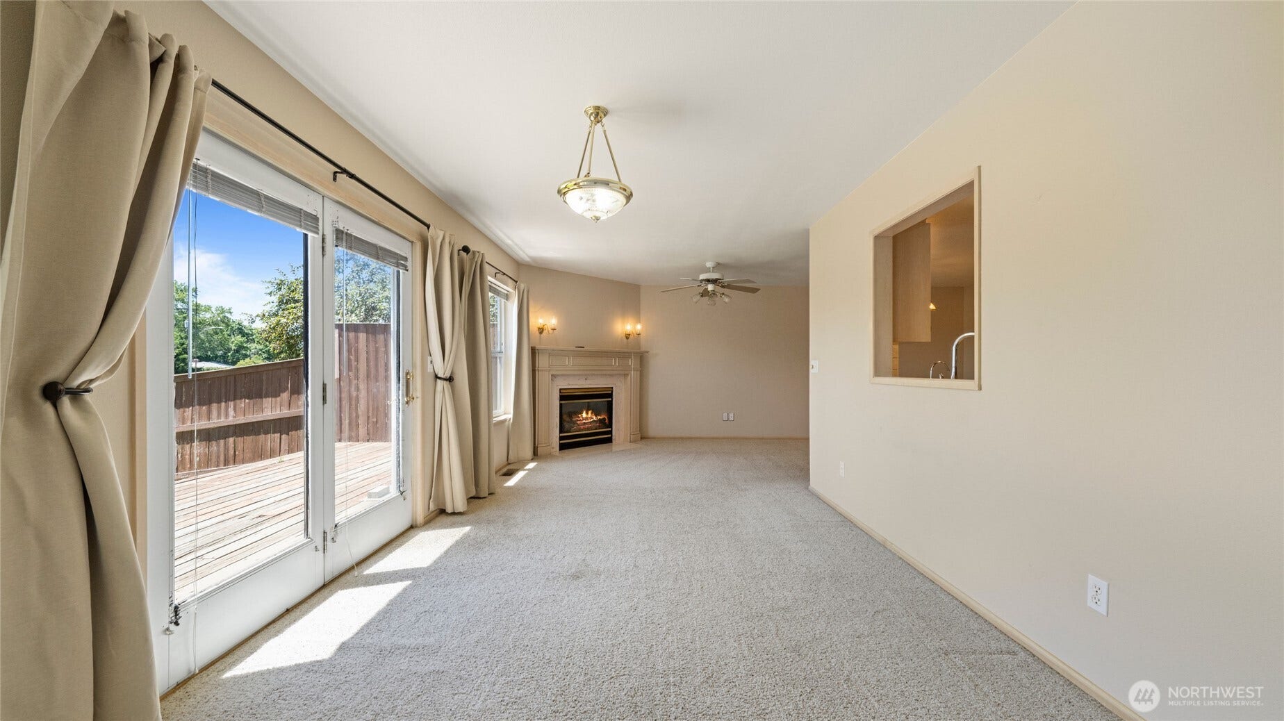 998 - Main patio doors & kitchen pass thru